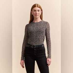 NWT Tristan PRINTED MICRO MESH TOP